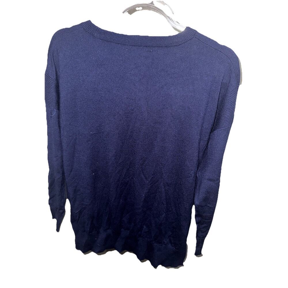 JOSEPH A. Blue Knit Pullover Sweater Women’s Size S Long Sleeve - Picture 2 of 3